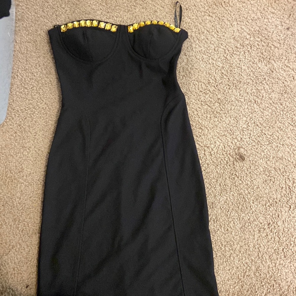 Black and Gold Dress